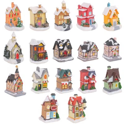Adornos navideños familiares de resina